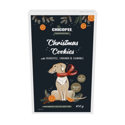 Chicopee Christmas Cookie имбирное печенье для собак, с апельсином и ромашкой - 400 г
