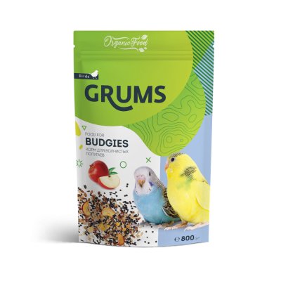 GRUMS Корм для волнистых попугаев, 800 гр.