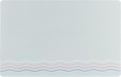 Кошки Trixie Коврик под миску с рисунком "Волны", 44 х 28 см, серый (44х28 см)