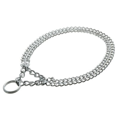 Удавка для собак V.I.PET двойная 2,5ммx24" (60см)