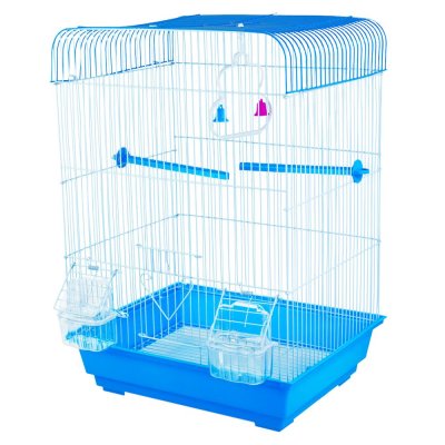 Клетка для птиц Не Один Дома Little Bird синий, 34,5х28х45,5см