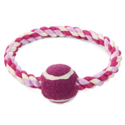 Игрушка для собак TRIOL для мелких пород Веревка-кольцо, мяч, d38/120мм, серия Mini Dogs