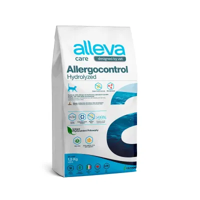 ALLEVA Care Adult Allergocontrol Hydrolyzed Сухой диетический корм для кошек, с океанической рыбой, 1,5 кг
