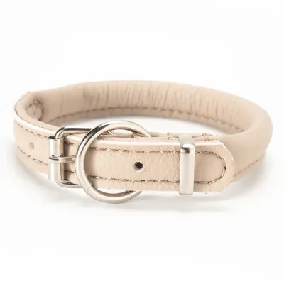 Аркон Ошейник круглый для кошек и собак мелких пород Candy, обхват шеи 21-29 см, бежевый
