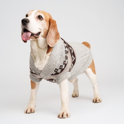 RURRI Свитер с узорами для кошек и собак, XL, серый