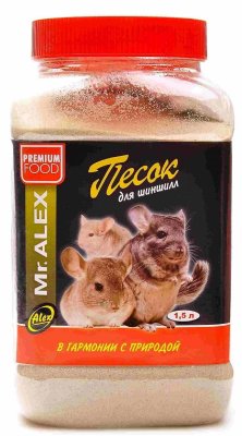 Наполнители, сено и опилки Mr.Alex Песок для шиншилл (2.35 кг)