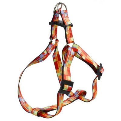 Ferplast Шлейка нейлоновая для собак Arlecchino, S, обхват груди 35-53 см, ширина 15 мм