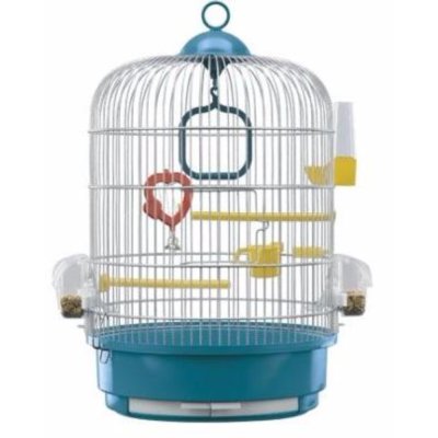 Ferplast Клетка с комплектом аксессуаров для птиц Регина, 32,5x49 см, белая