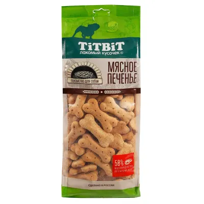 TiTBiT Лакомство Печенье Бискотти для собак, 1 кг