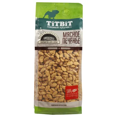 TiTBiT Лакомство Крекер с мясом утки для собак, 1,1 кг