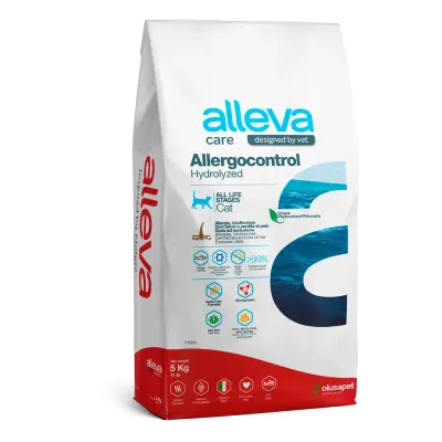 ALLEVA Care Adult Allergocontrol Hydrolyzed Сухой диетический корм для кошек, с океанической рыбой, 5 кг