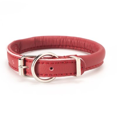 Аркон Ошейник круглый для кошек и собак мелких пород Candy, обхват шеи 21-29 см, бордовый