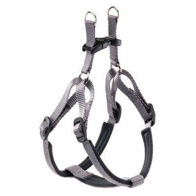 Ferplast Шлейка для собак на мягкой подкладке Daytona, S, обхват шеи 42-48 см, обхват груди 43-52 см, темно-серый