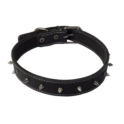 Каскад Ошейник для собак, обхват шеи 44-53 см, ширина 3 см, черный