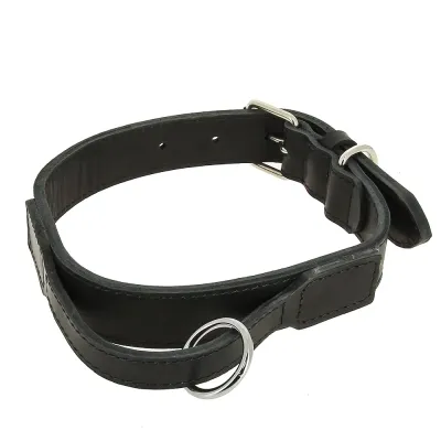 Каскад Ошейник для собак, обхват шеи 50-65 см, ширина 3,5 см, черный