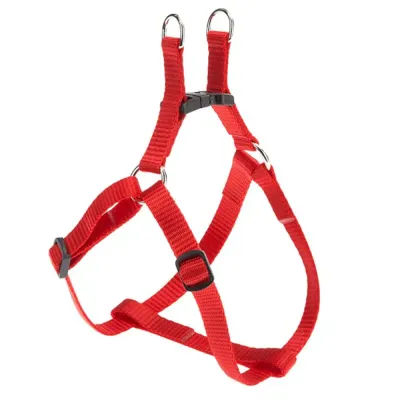 Ferplast Шлейка для кошек и собак Easy, XS, объем шеи 33 см, объем груди 46,5 см, ширина 10 мм красная