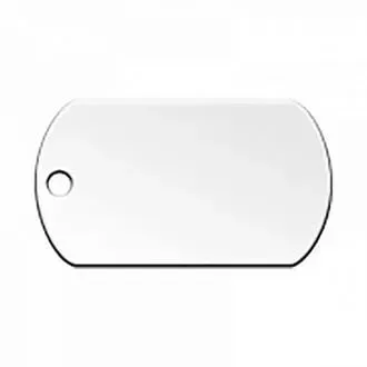 Адресник Адресник для кошек и собак Военный, 39х22 мм, серебряный