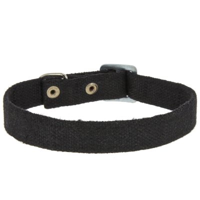 Каскад Ошейник брезентовый для собак, обхват шеи 15-70 см, ширина 3,5 см, черный