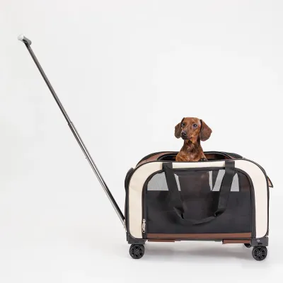 RURRI Сумка-тележка для кошек и собак мелких пород, 54,5х32,5х42 см
