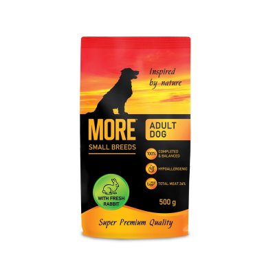 Корм для собак MORE для мелких пород, с кроликом сух. 500г