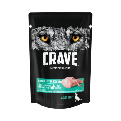 Корм для собак Crave Кролик пауч 85г