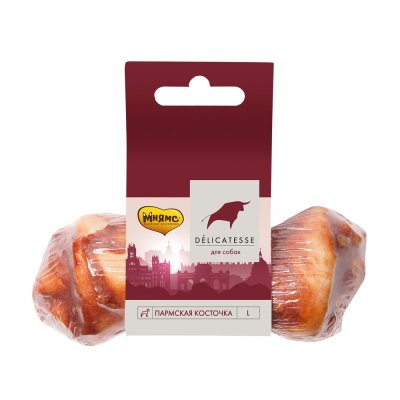 Лакомство для собак МНЯМС Пармская косточка, размер L 45г