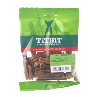 Лакомство для собак TITBIT Кишки говяжьи мини - мягкая упаковка