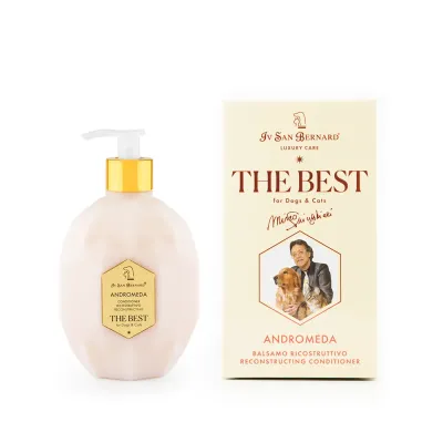 Iv San Bernard Кондиционер для выпадающей шерсти и чувствительной кожи у собак и кошек с экстрактом шиповника The Best line Andromeda, 500 мл