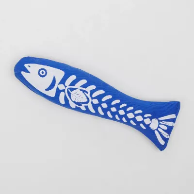 Pet hobby Игрушка для кошек Рыбка мятная с кошачьей мятой и шуршащим элементом, 18х5,5х3 см, синяя