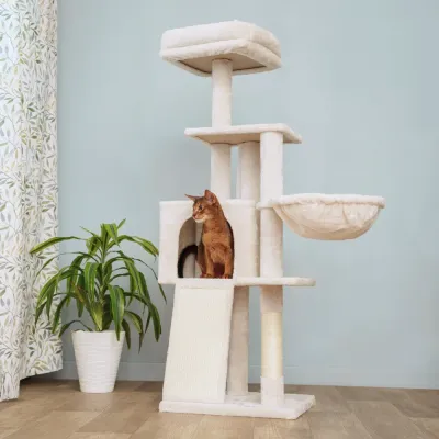 Petmax Дом-когтеточка (45х40х134,5 см) для кошек