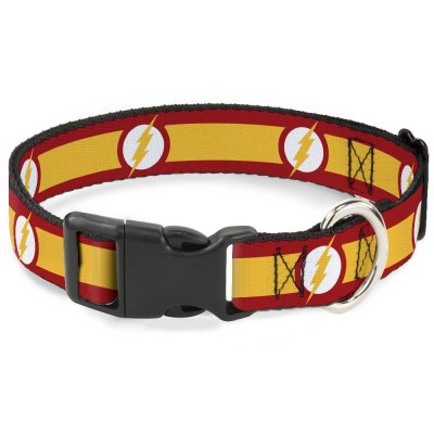 Ошейник для собак Buckle-Down Флэш с пластиковой застёжкой 23-38 см мультицвет