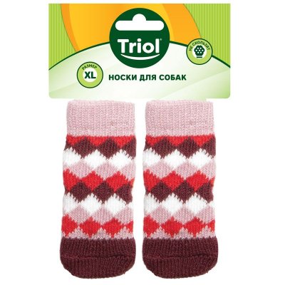 Носки для собак TRIOL Ромбы, размер S