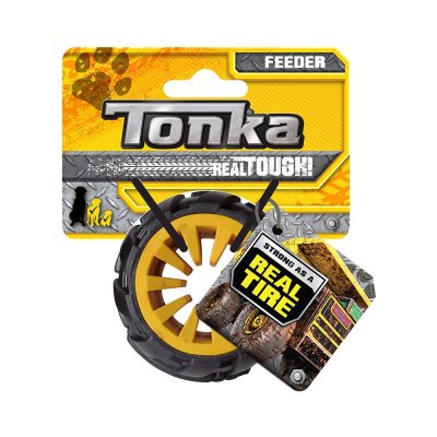 Игрушка-дозатор лакомств для собак TONKA Мега, цвет желтый/черный 6,4см