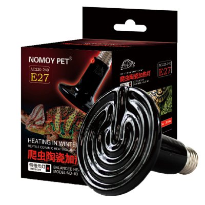 NomoyPet Лампа керамическая с индикатором для террариумов, 25 Вт, 8,5х11 см