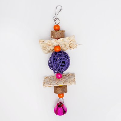 Petmax Игрушка для птиц, 12х6х3,5 см