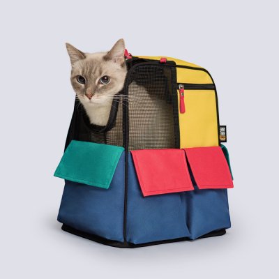 RURRI Рюкзак-переноска для кошек и собак мелких пород Hawaii, 29x20x33 см