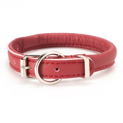 Аркон Ошейник круглый для кошек и собак мелких пород Candy, обхват шеи 27-35 см, бордовый