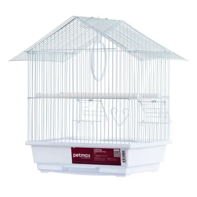 Petmax Клетка для мелких птиц, 30x23x39 см, белая