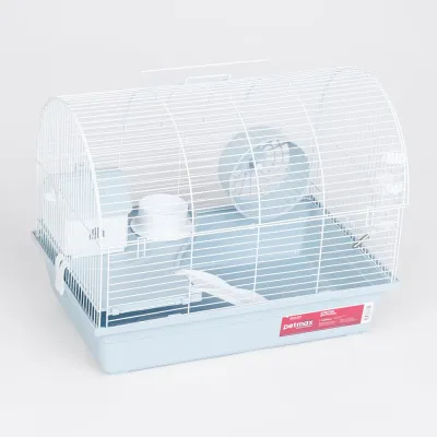 Petmax Клетка двухэтажная для грызунов, 48х32х37,3 см, голубая