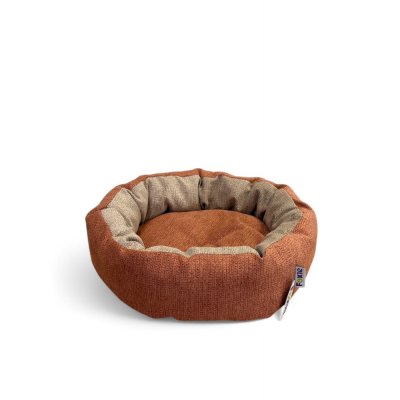 Лежак для животных Foxie Original round 51х51х15см круглый оранжевый