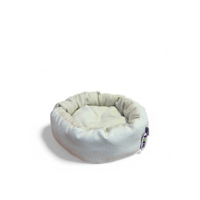 Лежак для животных Foxie Original round 51х51х15см круглый белый
