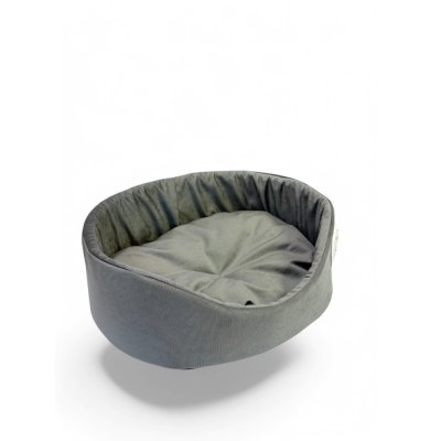 Лежак для животных Foxie Optimal oval 60х45см стальной шепот