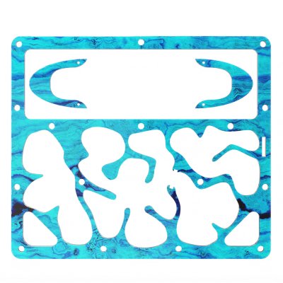 AntPlanet Сменная акриловая накладка для муравьиной фермы стандарт Sand Pro Аквамарин