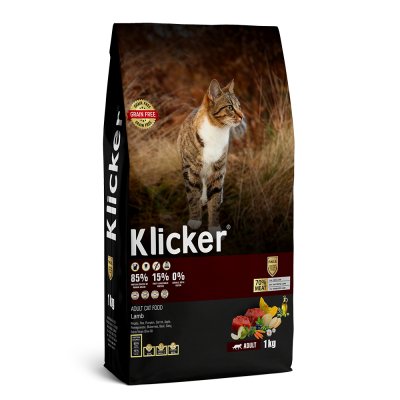 KLICKER Adult Hypoallergenic Сухой корм гипоаллергенный для кошек, с ягненком, 1 кг