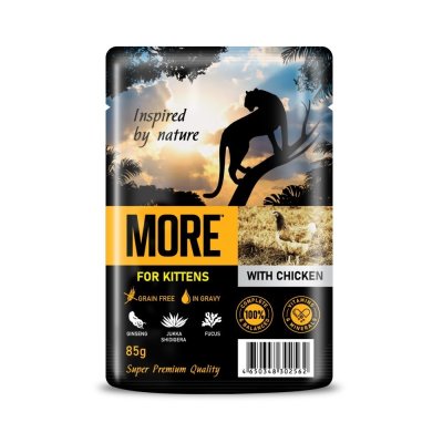 Корм для котят MORE курица в соусе пауч 85г