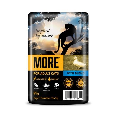 Корм для кошек MORE утка в соусе пауч 85г