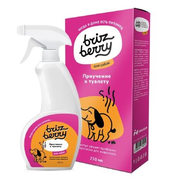Спрей BRIZBERRY приучение к таулету для собак, 250мл