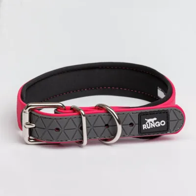 Rungo Ошейник для собак, обхват шеи 50 см, ширина 2,5 см, малиновый