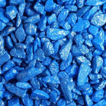 Аквагрунт Грунт для аквариума цветной синий 3-5мм, 2кг