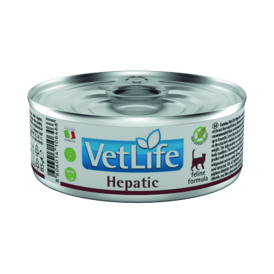Корм для кошек Farmina Vet Life Hepatic при заболевании печени паштет банка 85г